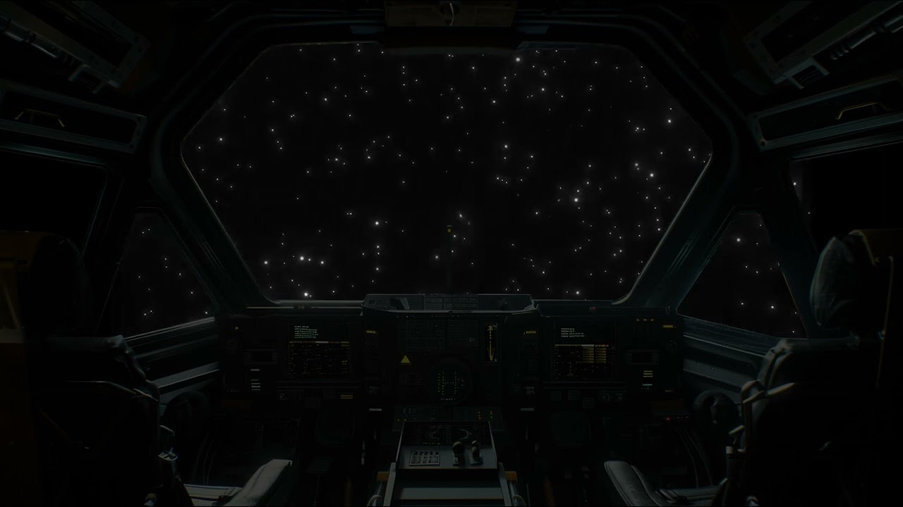 Experience Universe Sounds Merge with Spaceship Control Panel, Promoting Relaxation