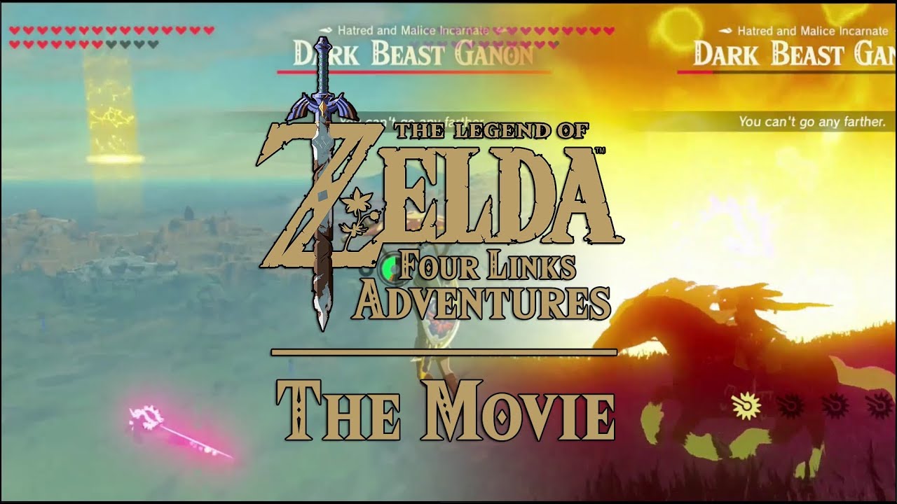 Zelda Four Links Adventures THE MOVIE within Breath of the Wild (BEST Fan Fiction on Youtube Movies)