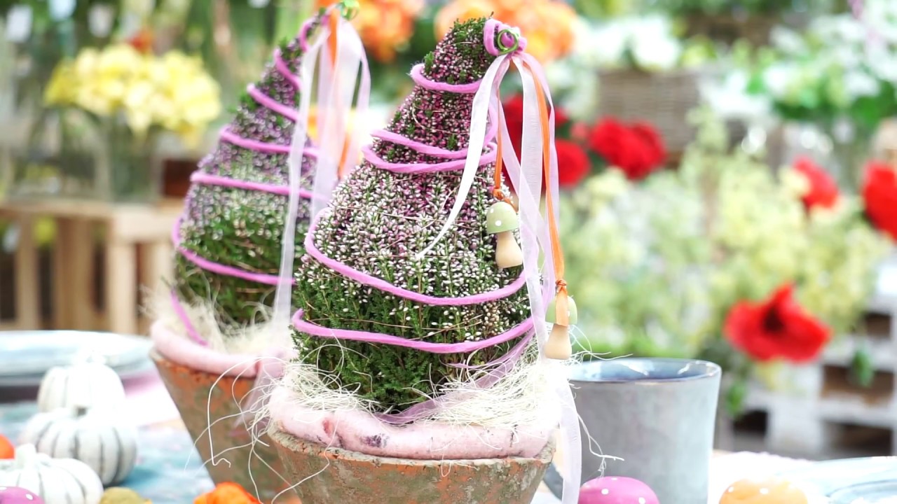 DIY Herbstdeko selber machen: Heide als Zwergenmütze - Gartencenter Mencke