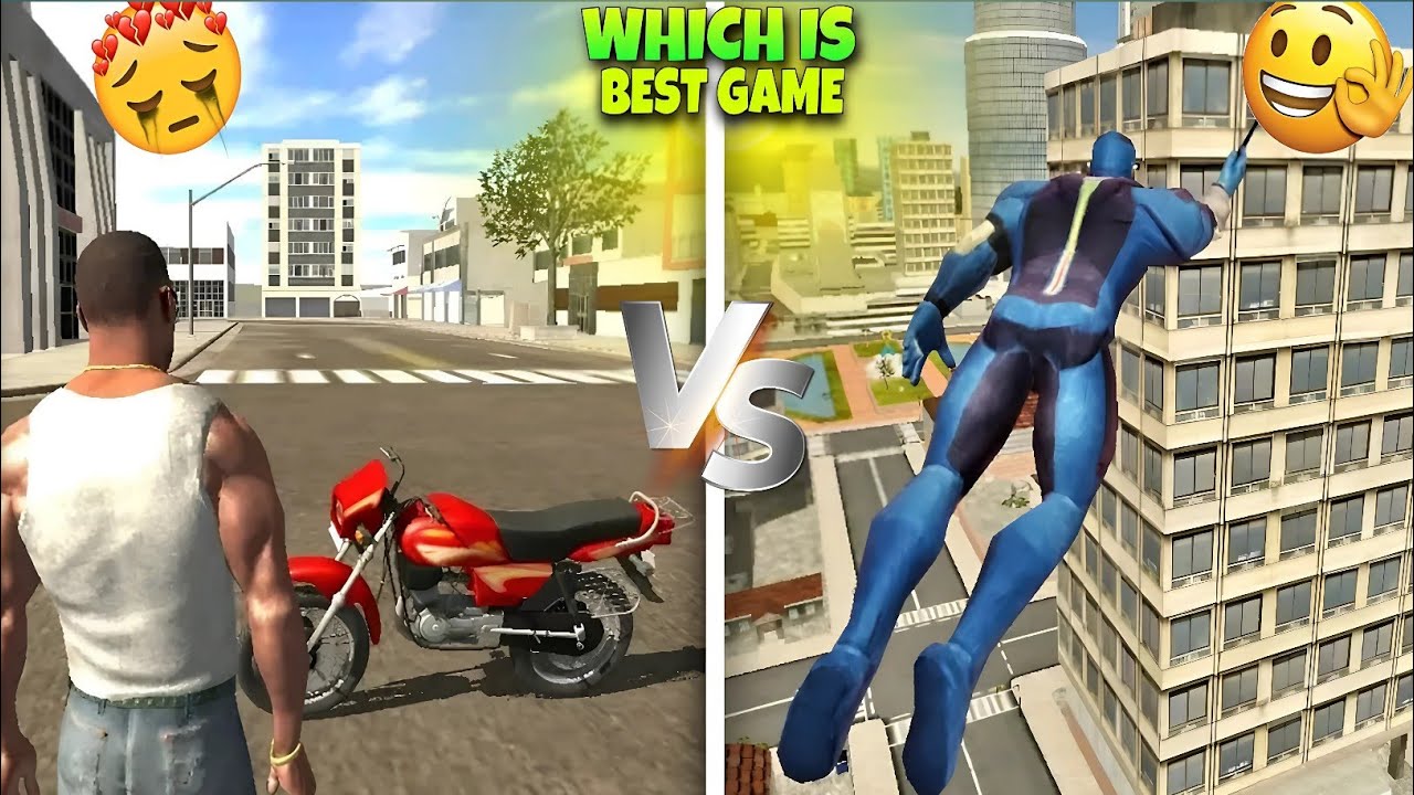 Indian bike driving 3d VS Rope Hero 😂 || funntyaa
