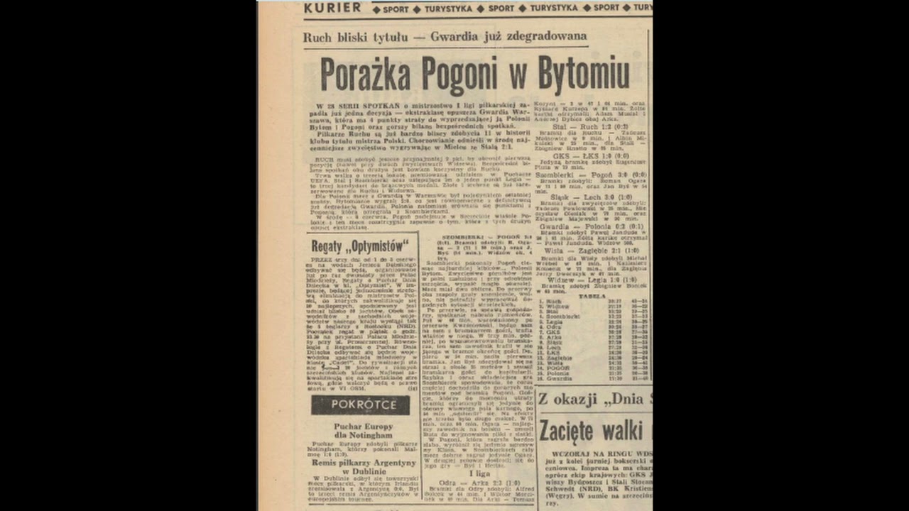 Nagranie dźwiękowe Studio S-13 - rok 1979 - Szombierki Bytom -  Pogoń Szczecin
