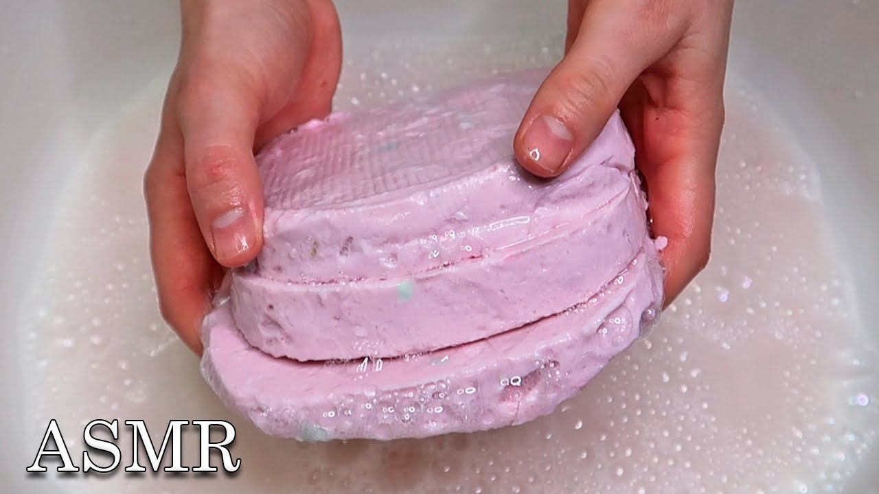 ASMR Recycled Mushy Soap Cake 🍰 Sponge Squeezing ASMR