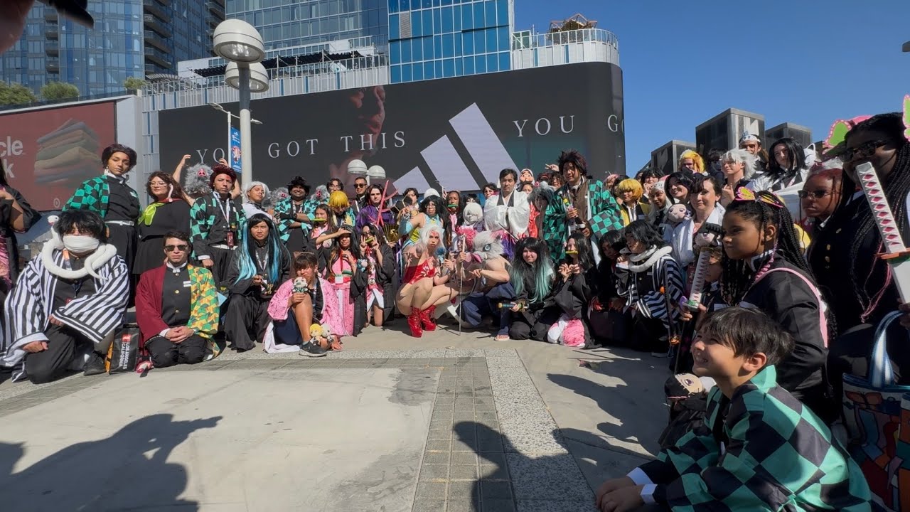 Kimetsu no Yaiba Demon Slayers Cosplay Gathering. Anime Expo 2025 Day 3. 