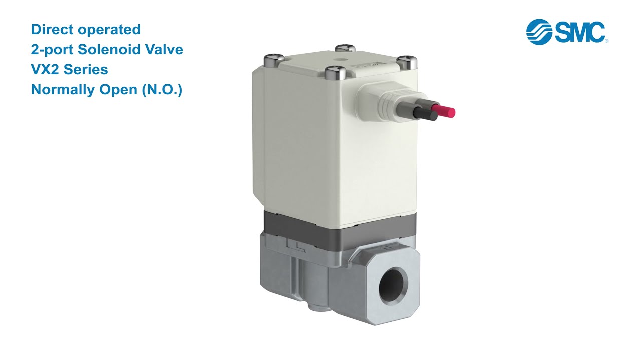 SMC Direct Operated 2 Port Solenoid Valve - Normal Open type [VX2 Series]