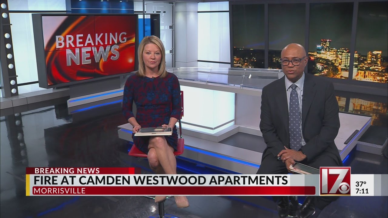 Fire at Camden Westwood Apartments in Morrisville