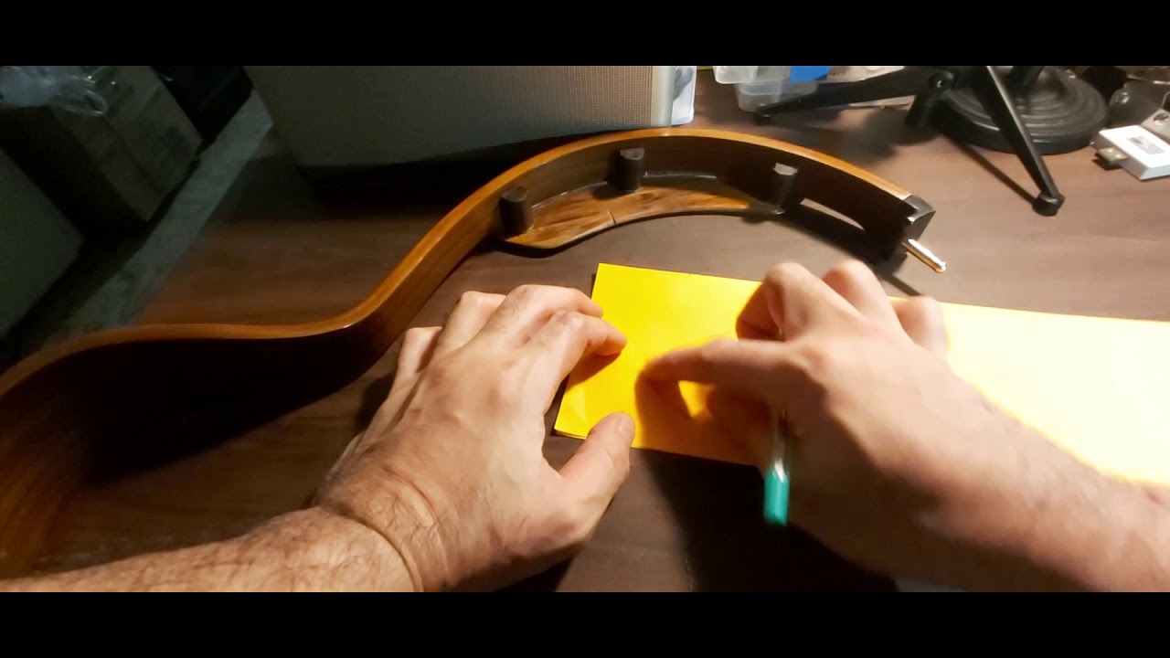 How i made my Acoustic Guitar Armrest for Yamaha SLG200s