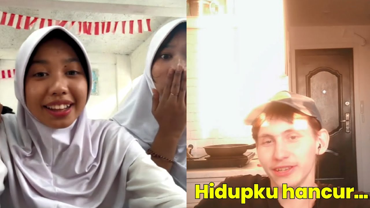 Orang Indonesia bereaksi pada orang asing