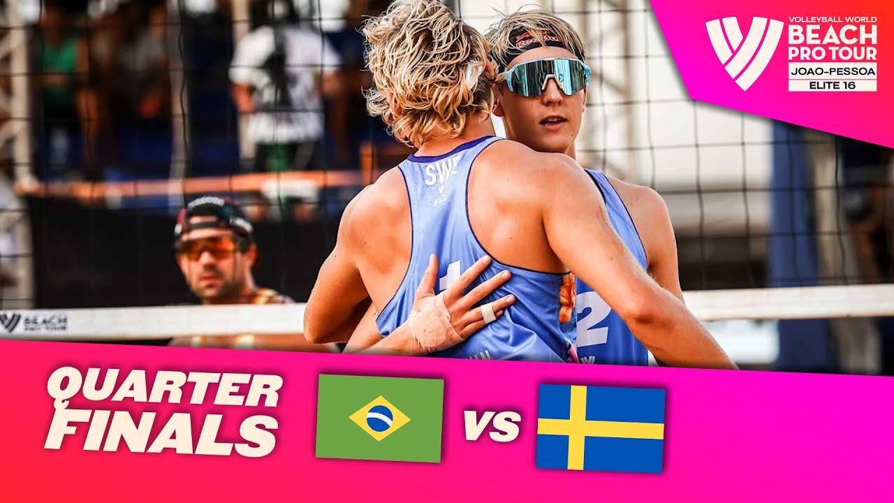 Guto/Vitor Felipe vs. Åhman/Hellvig - Quarter Finals Highlights | Joao Pessoa 2024 #BeachProTour