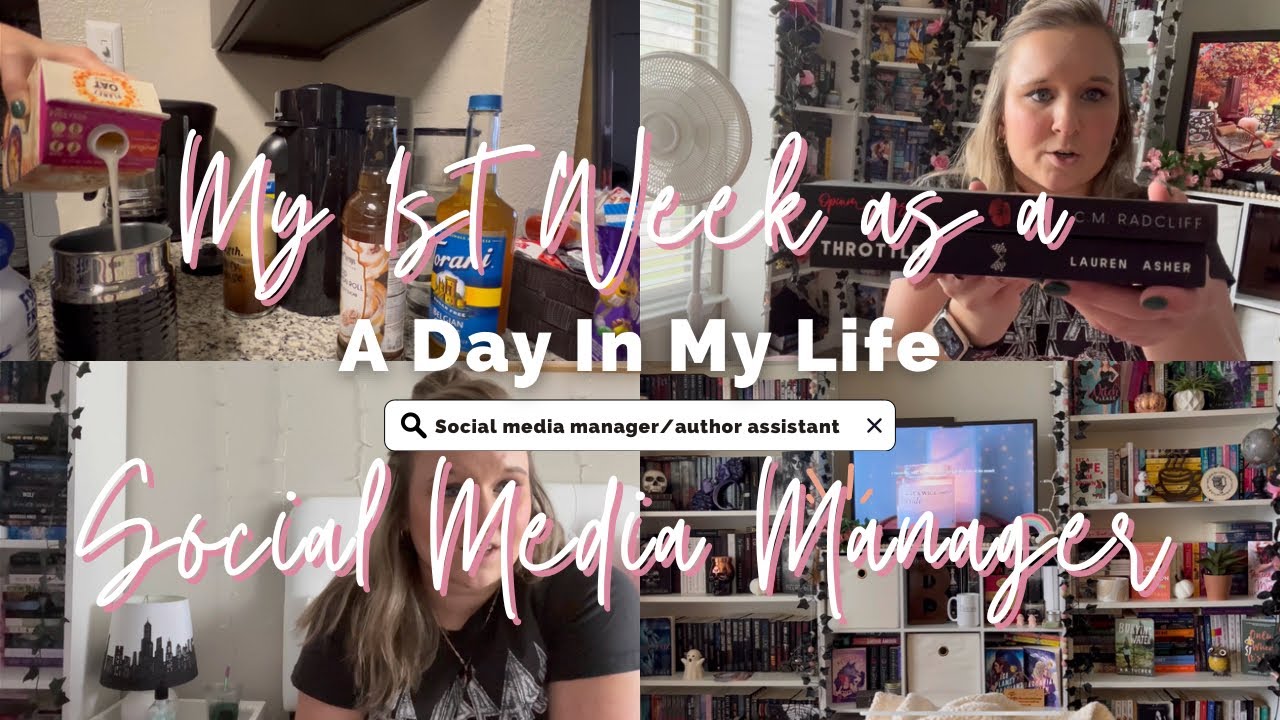 My First Week as a Social Media Manager & Author Assistant 💖