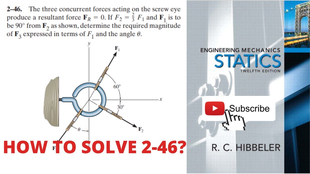 2-46 hibbeler statics chapter 2 | hibbeler statics | hibbeler