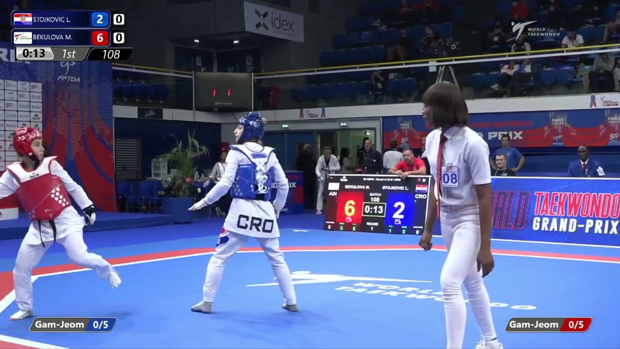 108 Round of 32 WOMEN W  49KG CRO STOJKOVIC L  AIN BEKULOVA M