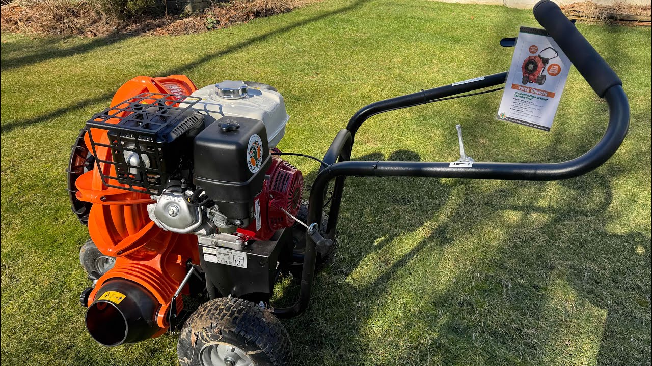 Billy Goat F1302H Honda Powered walk behind blower Review!!