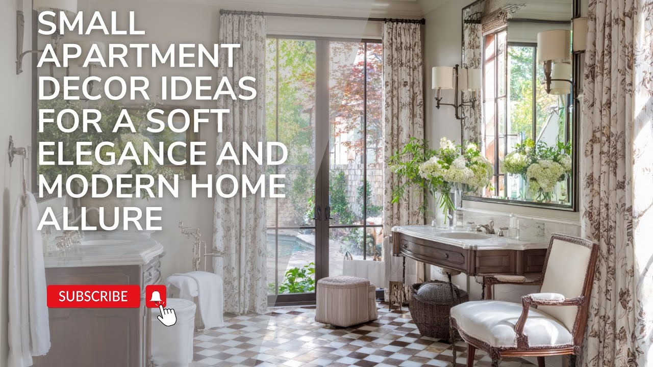 Parisian Inspired Small Apartment Decor Ideas for a Soft Elegance and Modern Home Allure