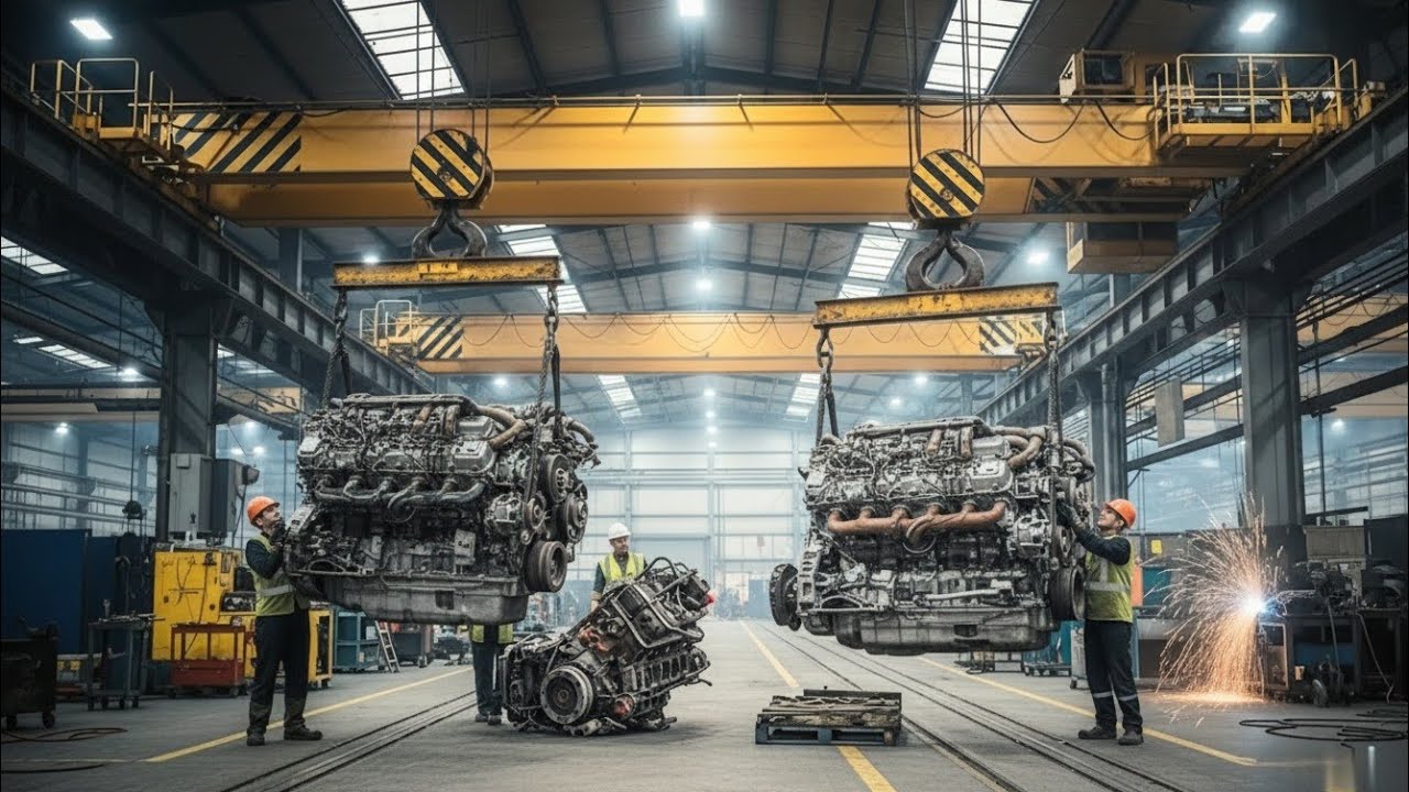 Inside a Workshop Where Dead Engines Are Reborn | Complete Engine Restoration Process@FactoryFlow2M