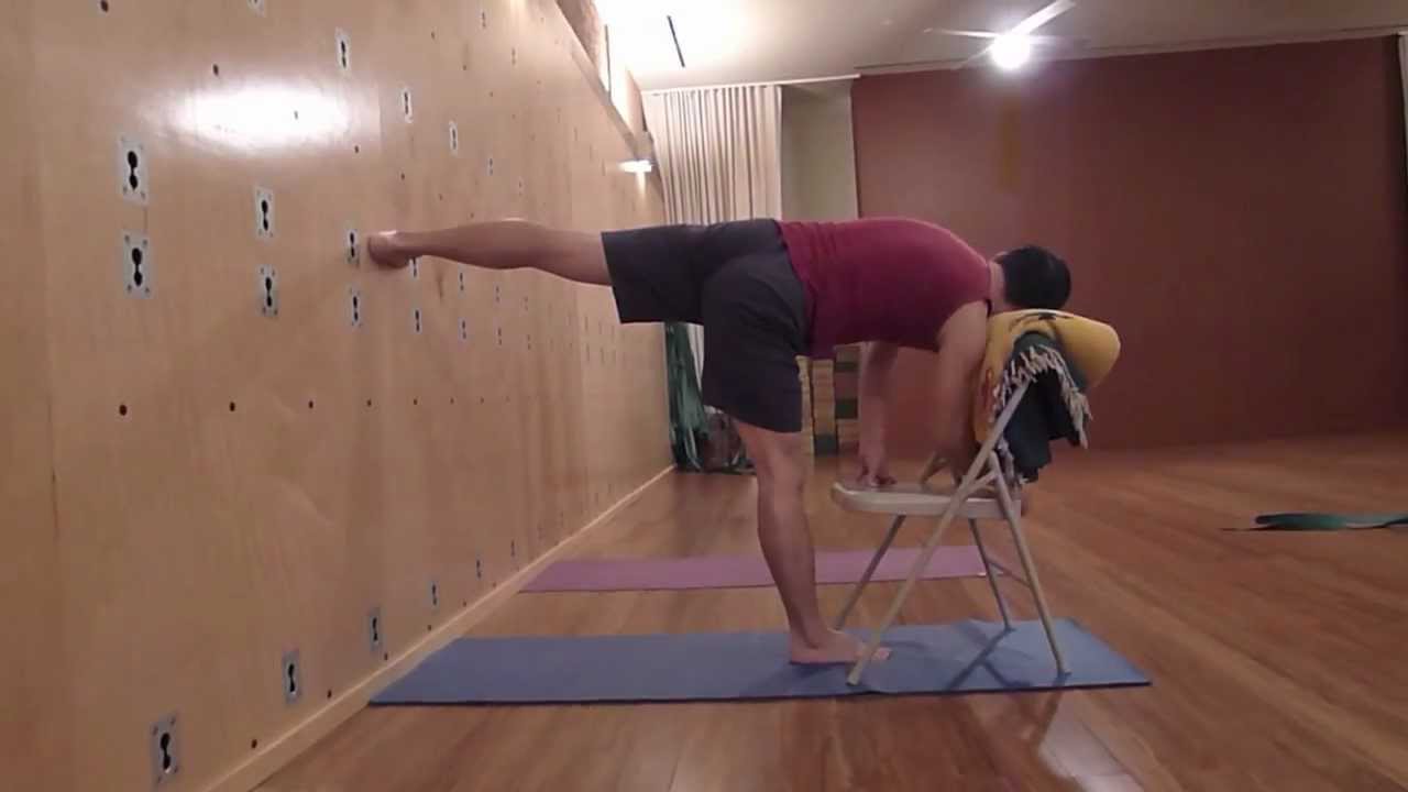 Iyengar Yoga Standing Sequence with Chair