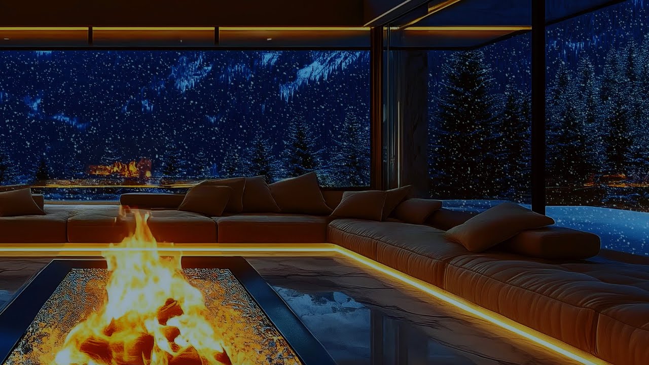 SOFT FIRELIGHT JAZZ • Peaceful Evening Relaxation
