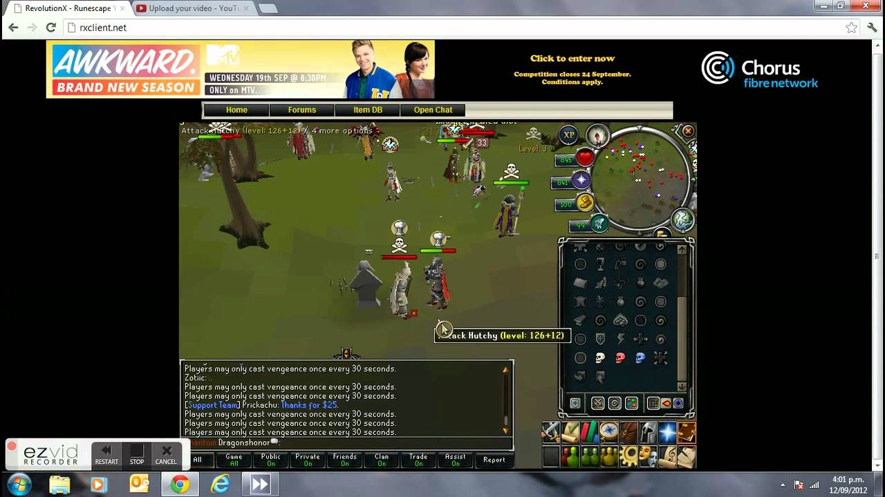 revolutionx (matrix) pking video #1