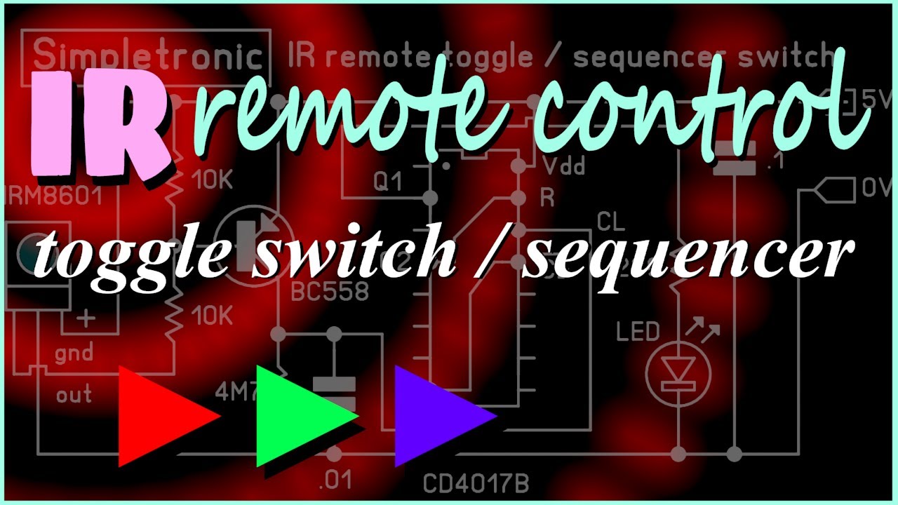 IR (infrared) remote control toggle switch / sequencer