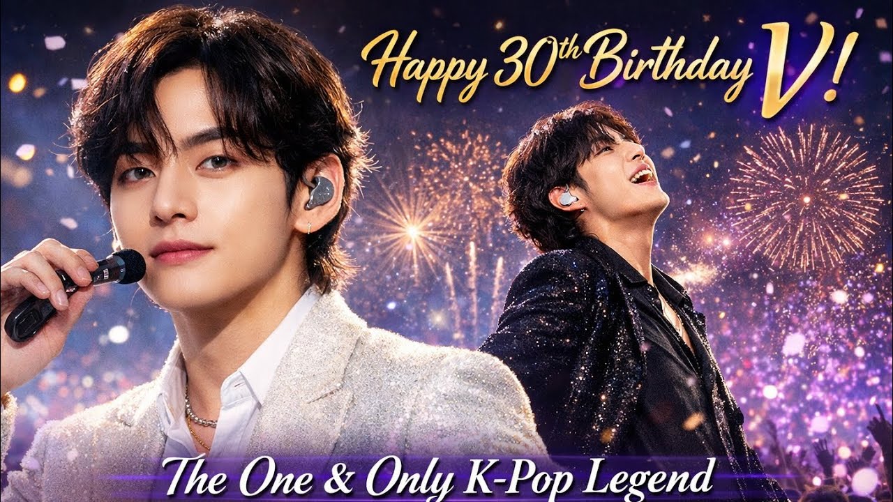 HAPPY 30TH BIRTHDAY V 🎂💜キム・テヒョンの歴史的レガシー — 記録・影響力・世界が祝福する理由