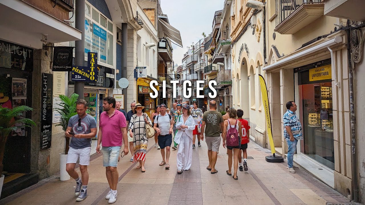 Sitges Spain 🇪🇸 Walking Tour | Best of Catalonia 4K