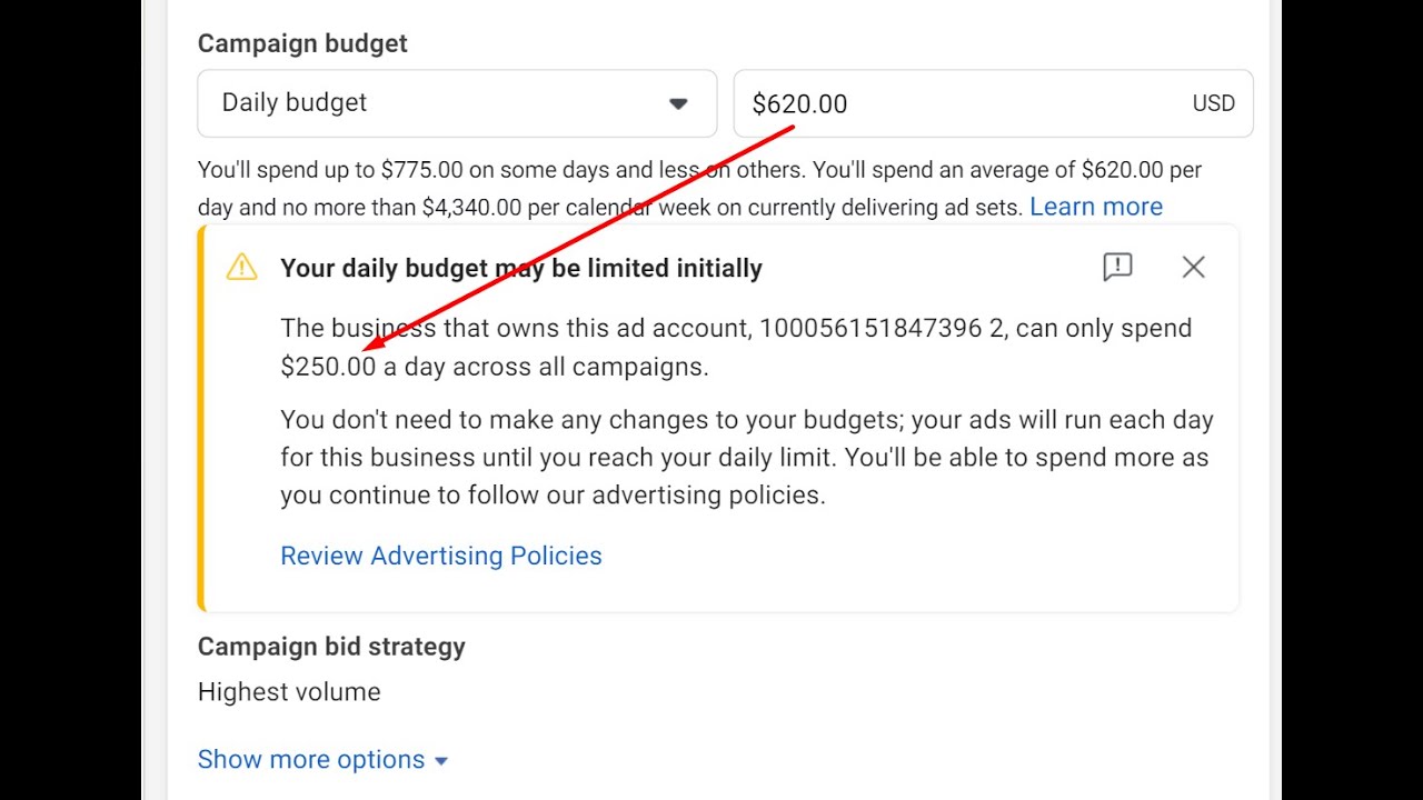 Old $250 daily spending limit business manager | 2 Years Old Facebook BM 250 dollars daily limit