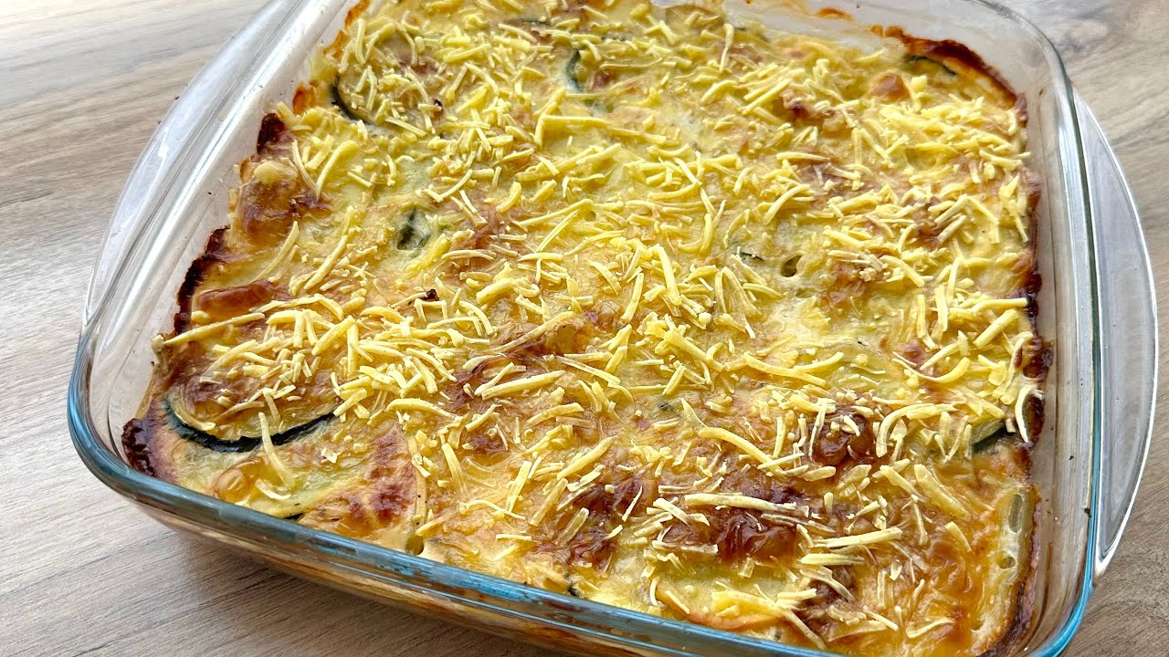 Meilleure recette de gratin courgette pomme de terre 🥔🥒délicieux #recette #pommedeterre #courgette