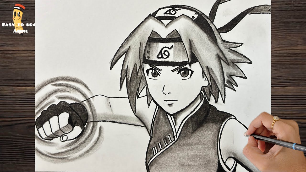 How to Draw Sakura Haruno | Easy Anime Drawing Tutorial Step by Step | Pencil Sketch 