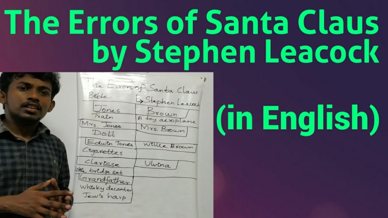 The Errors of Santa Claus by Stephen Leacock in English