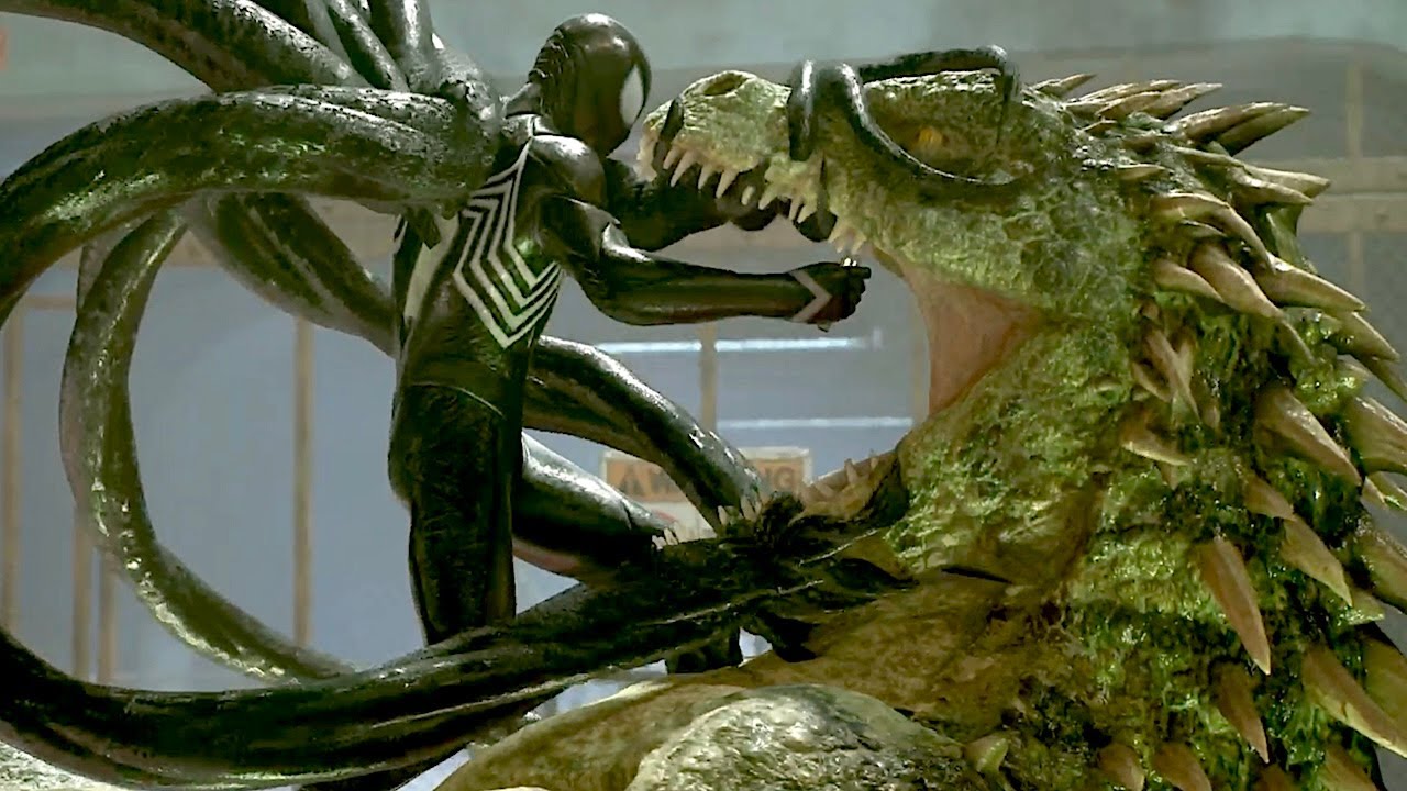 Spider Man Venom Suit Find & Fight Lizard - Spider-Man 2