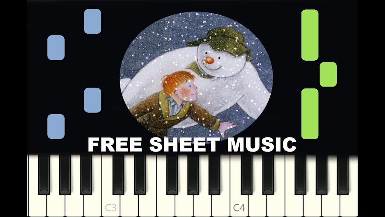 WALKING IN THE AIR from The Snowman, Piano Tutorial with FREE Sheet Music (df)