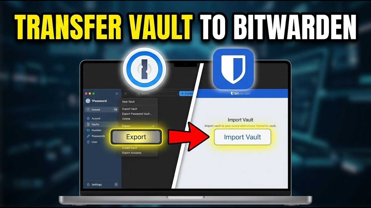 How to transfer password manager vault from 1Password to Bitwarden - Full Guide