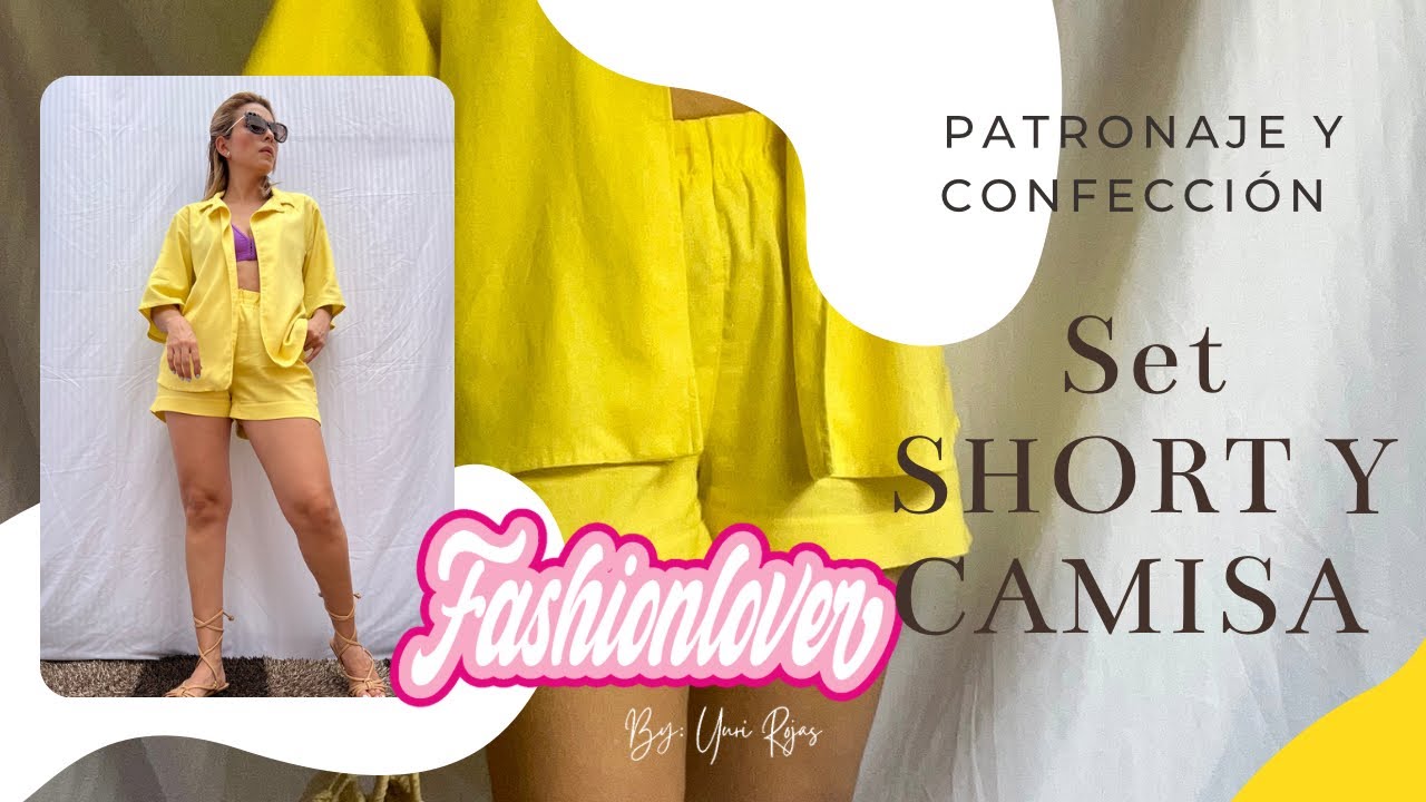 COSTURA. COMO HACER SHORT Y CAMISA CUELLO SPORT CON SOLAPA/ MODA FEMENINA