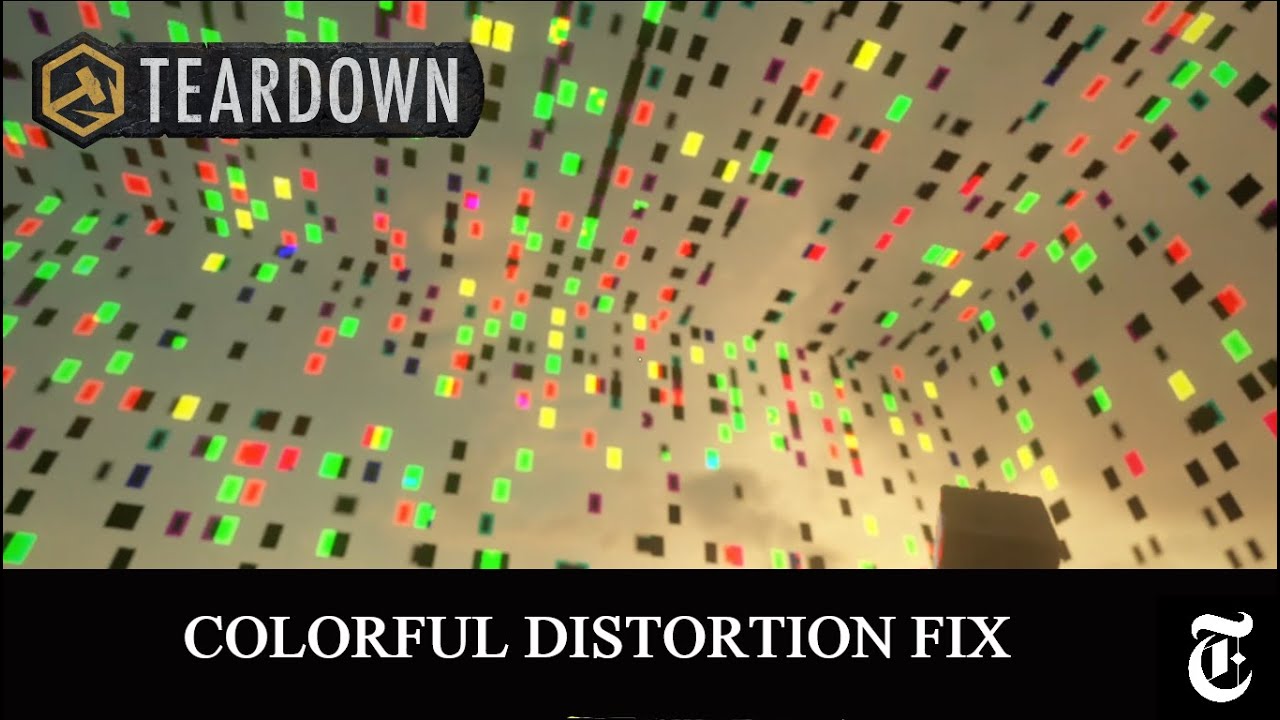How To Fix Colourful Graphics Distortion Error - Teardown
