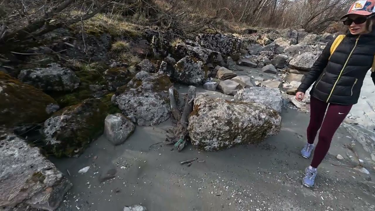 POV: Walking to a Hidden Beach & Water-Shaped Rocks (Salzach 4K)