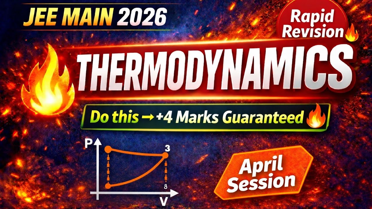 Thermodynamics important questions for jee main | chem classes | thermodynamics pyq jee main