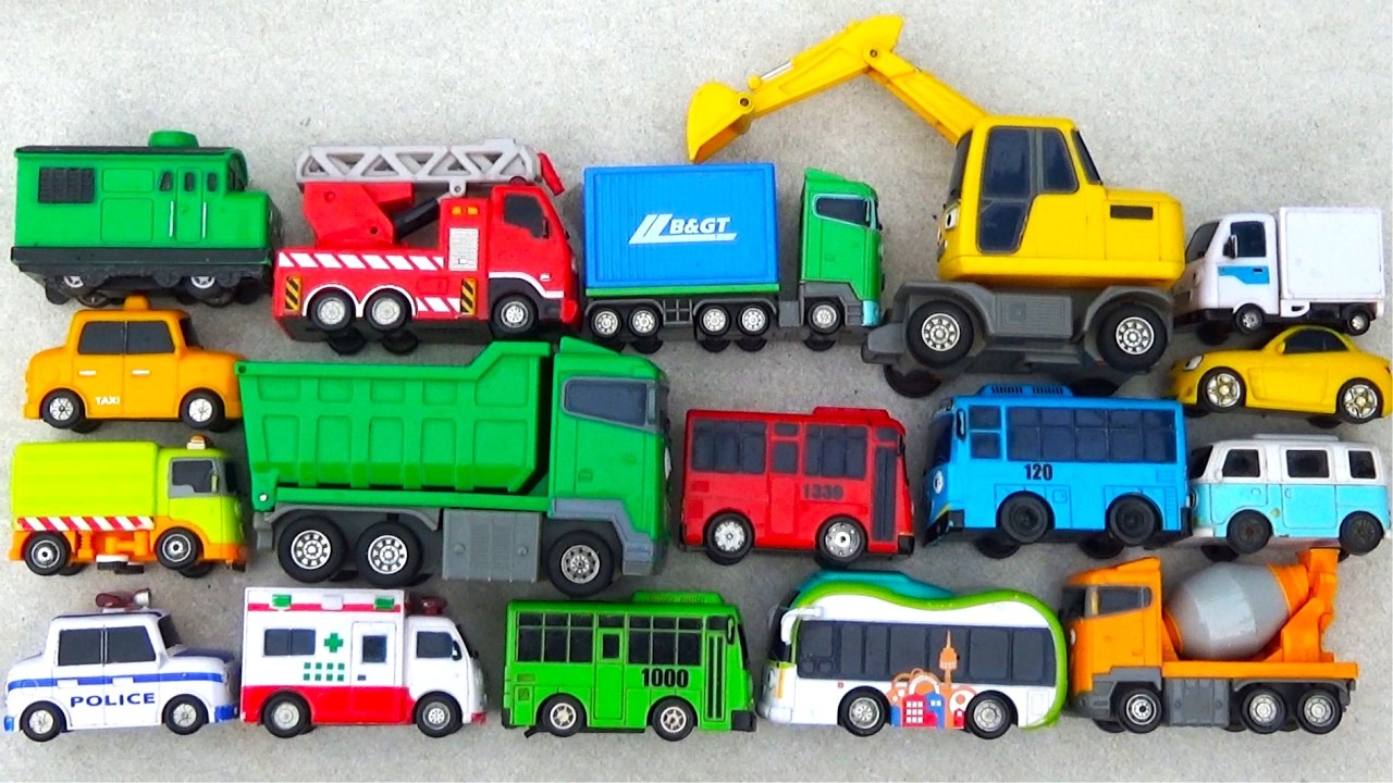 Tayo the Little Bus, Lani, Gani, Frank, Alice, Big. Poco, Ruby