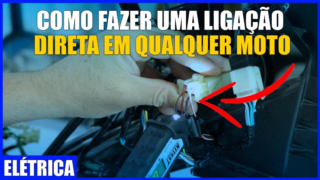 Como fazer uma ligação direta em qualquer moto - fácil e rápido.
