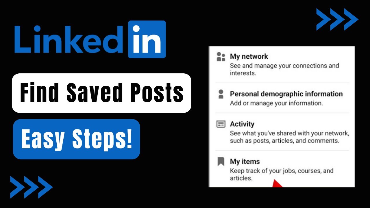 How To Find Saved Posts On Linkedin !