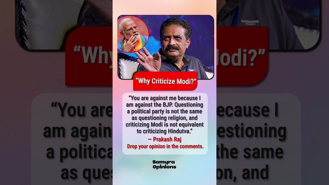 Why Is Prakash Raj Criticizing Modi? BJP Debate Goes Viral Across India #trendingnow