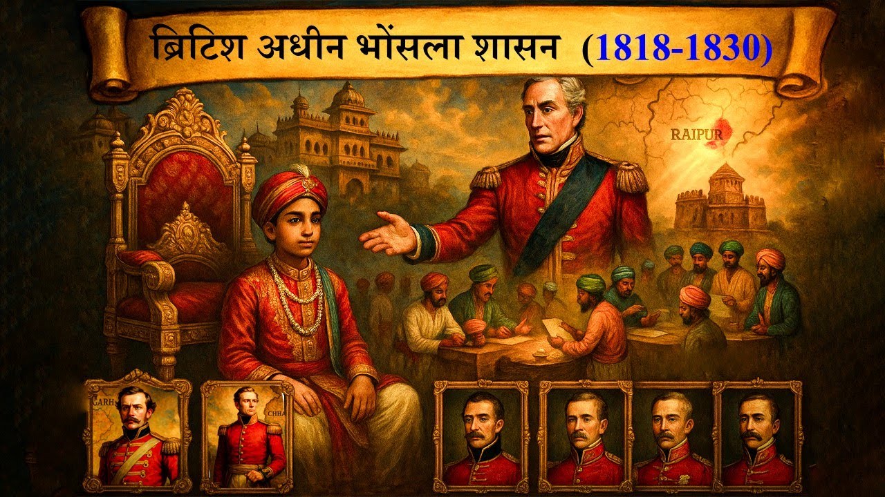 CGMoH Maratha 6 | छत्तीसगढ़ में ब्रिटिश अधीन भोंसला शासन (छतीसगढ़ आधुनिक इतिहास) CG Modern History