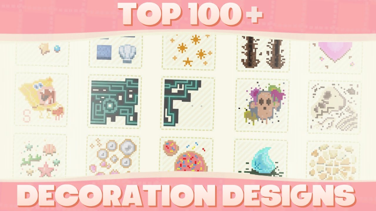 Top 100+ Custom Decoration Designs For Animal Crossing New Horizons!  (August)