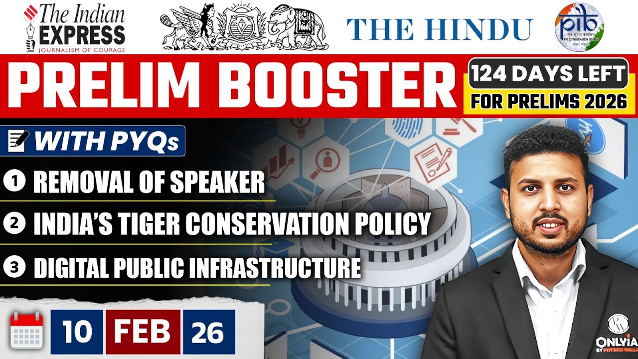 Daily Current Affairs- 10 February 2026 | The Hindu News Paper | Prelim Booster by Rishav Sharma Sir