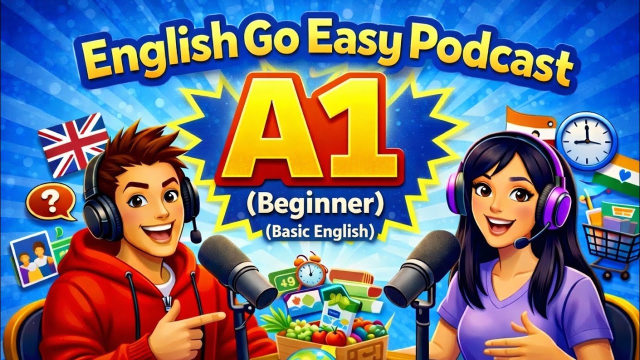 A1 Level English Listening Practice | Basic English for Beginners | English Go Easy Podcast