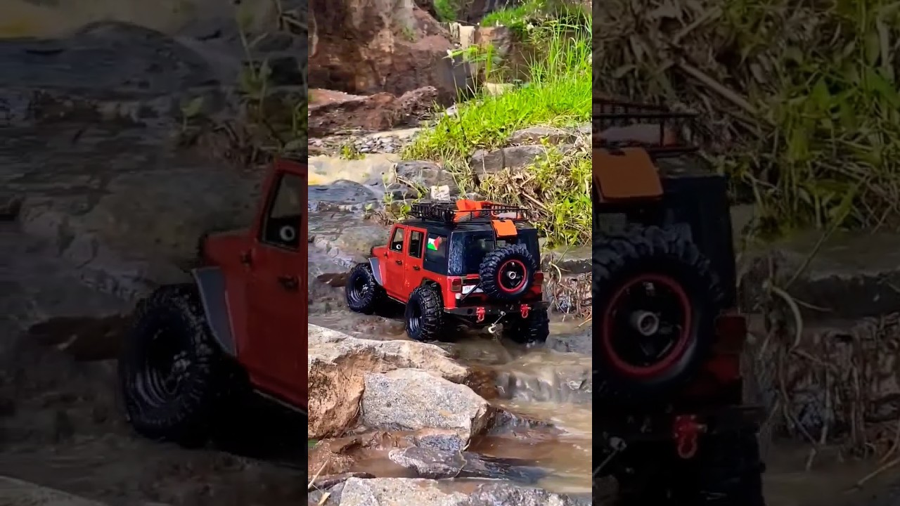Jeep Wrangler Rubicon Austar Hard Body Kit WB 313 Scale 1/10: Adventure through Waterfalls. Part 8