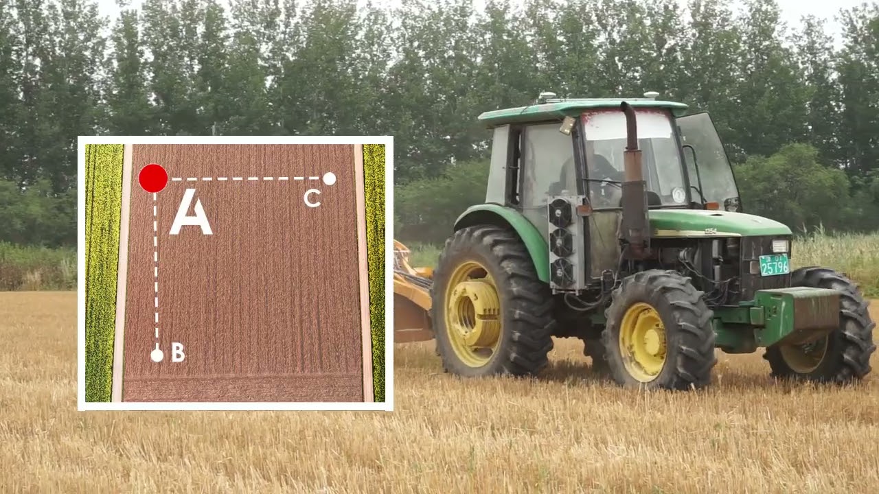 SunNav AG1000 GNSS land leveling system software operation video.