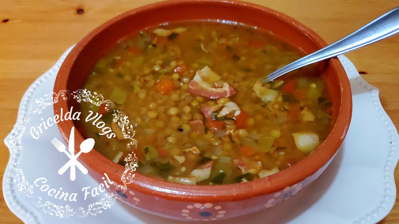 Deliciosas LENTEJAS CON TOCINO estilo Sonora