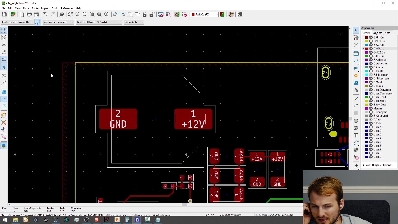 [Livestream] Stackup and USB Differential Pairs Routing USB Hub Design - Part 6