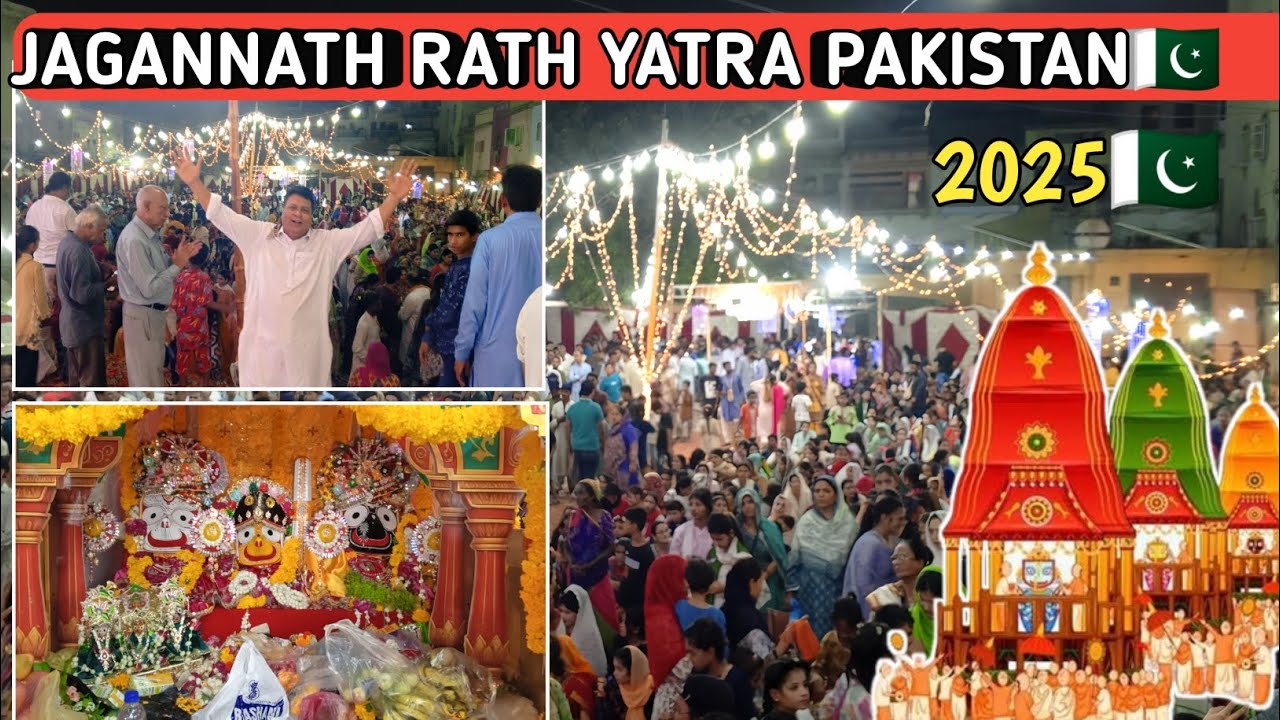 “Jagannath Rath Yatra in Pakistan 🇵🇰 | Rare Hindu Festival Celebration | Pakistan 2025 |