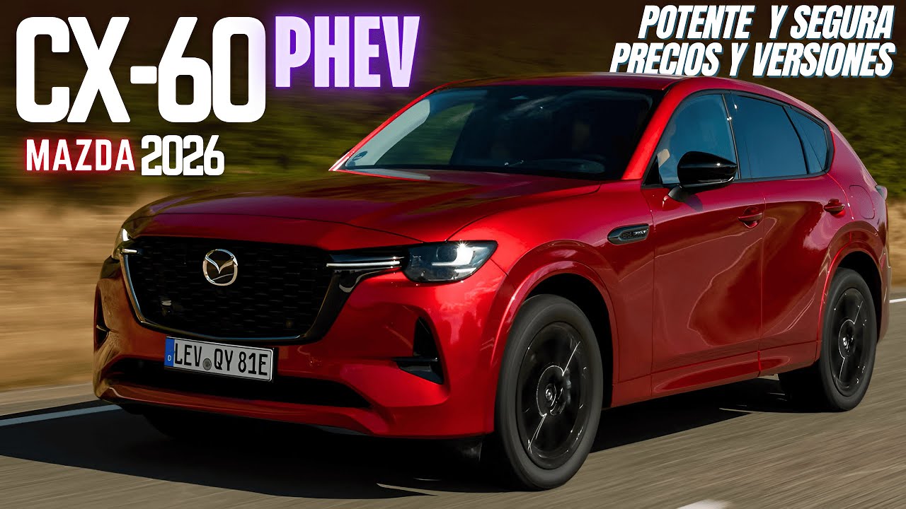 NUEVA MAZDA CX-60 PHEV: lujo japonés con tecnología HÍBRIDA ENCHUFABLE, Precios y Versiones ⚡️