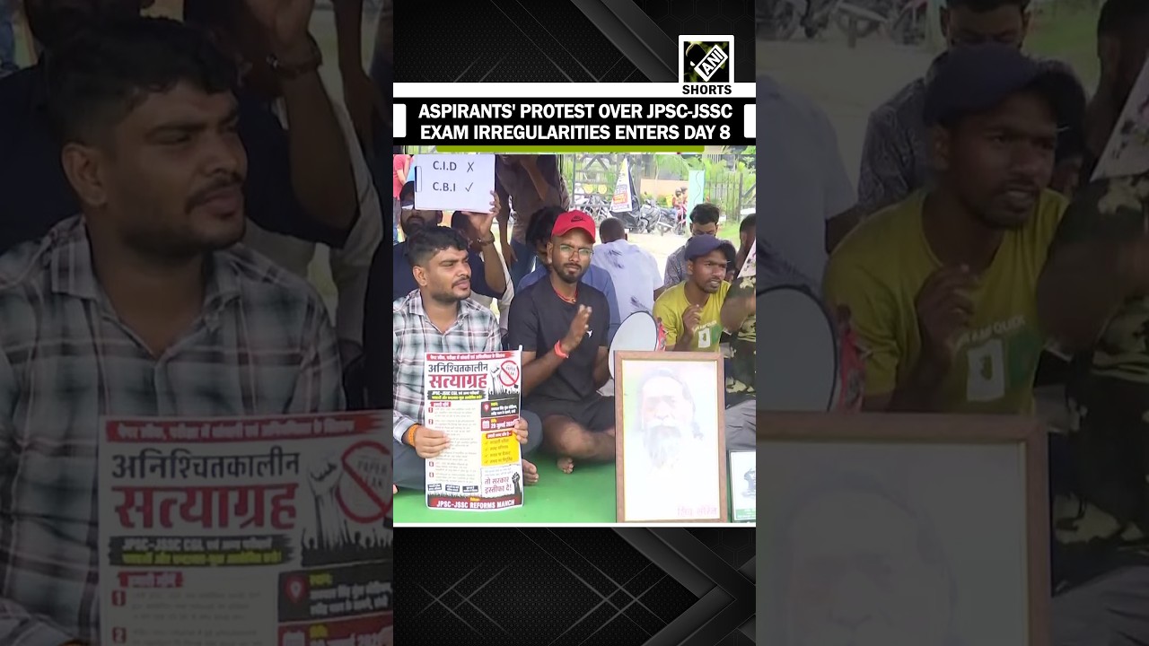 JPSC-JSSC aspirants&rsquo; protest demanding CBI probe in exam irregularities enters day 8